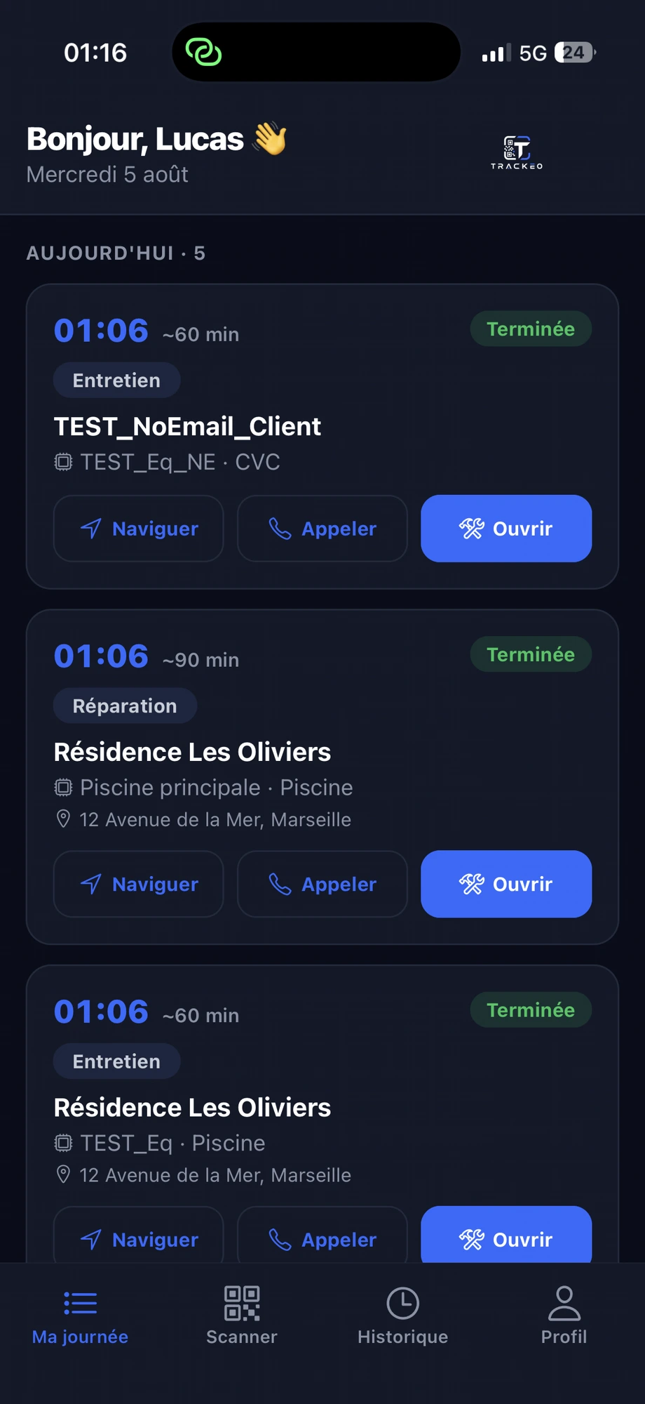 Application Trackeo