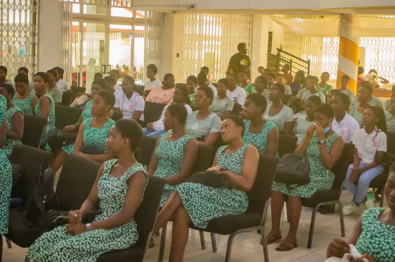 Attentive, seated in the green.
