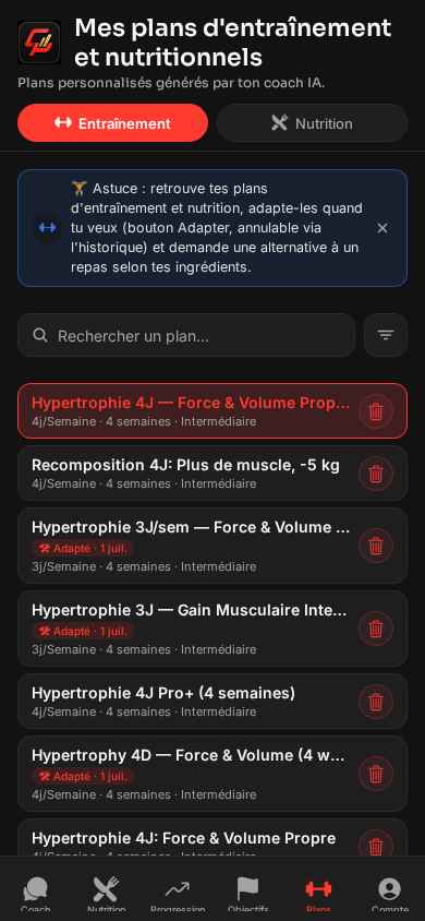 Coach Plus AI — écran 7