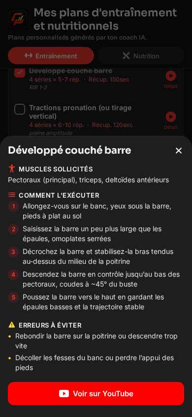 Coach Plus AI — écran 4