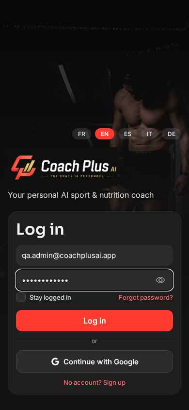 Coach Plus AI — écran 11