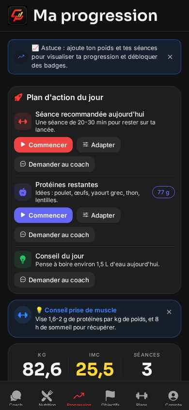 Coach Plus AI — écran 8