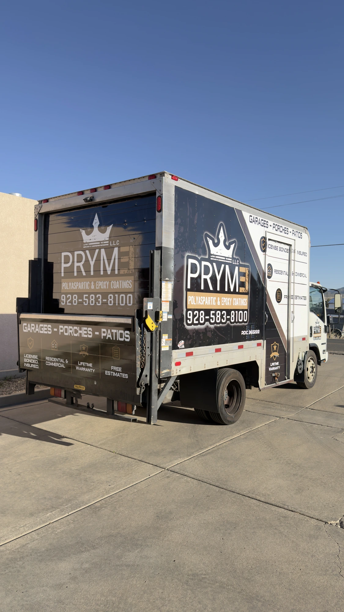PRYME Coatings — Box truck wrap · Prescott, AZ