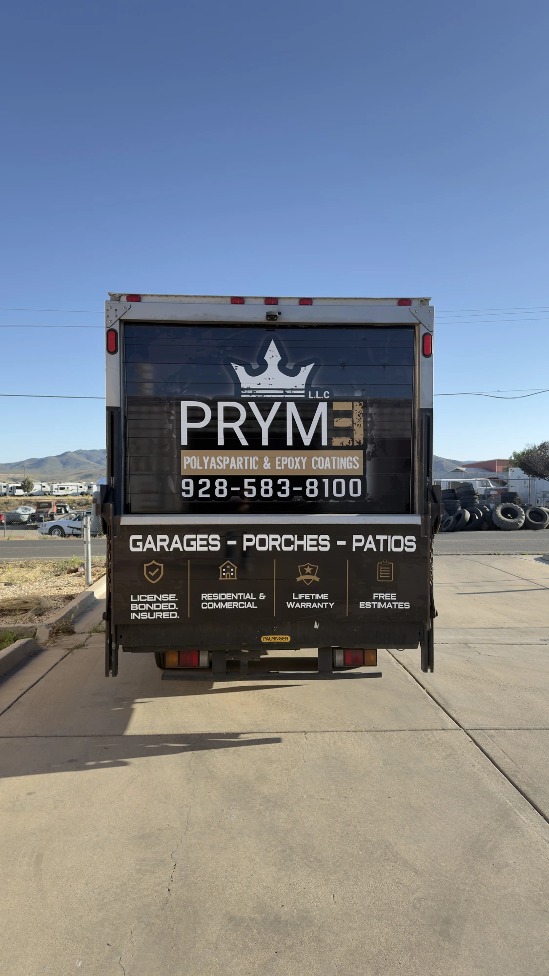 PRYME Coatings — Box truck wrap · Prescott, AZ