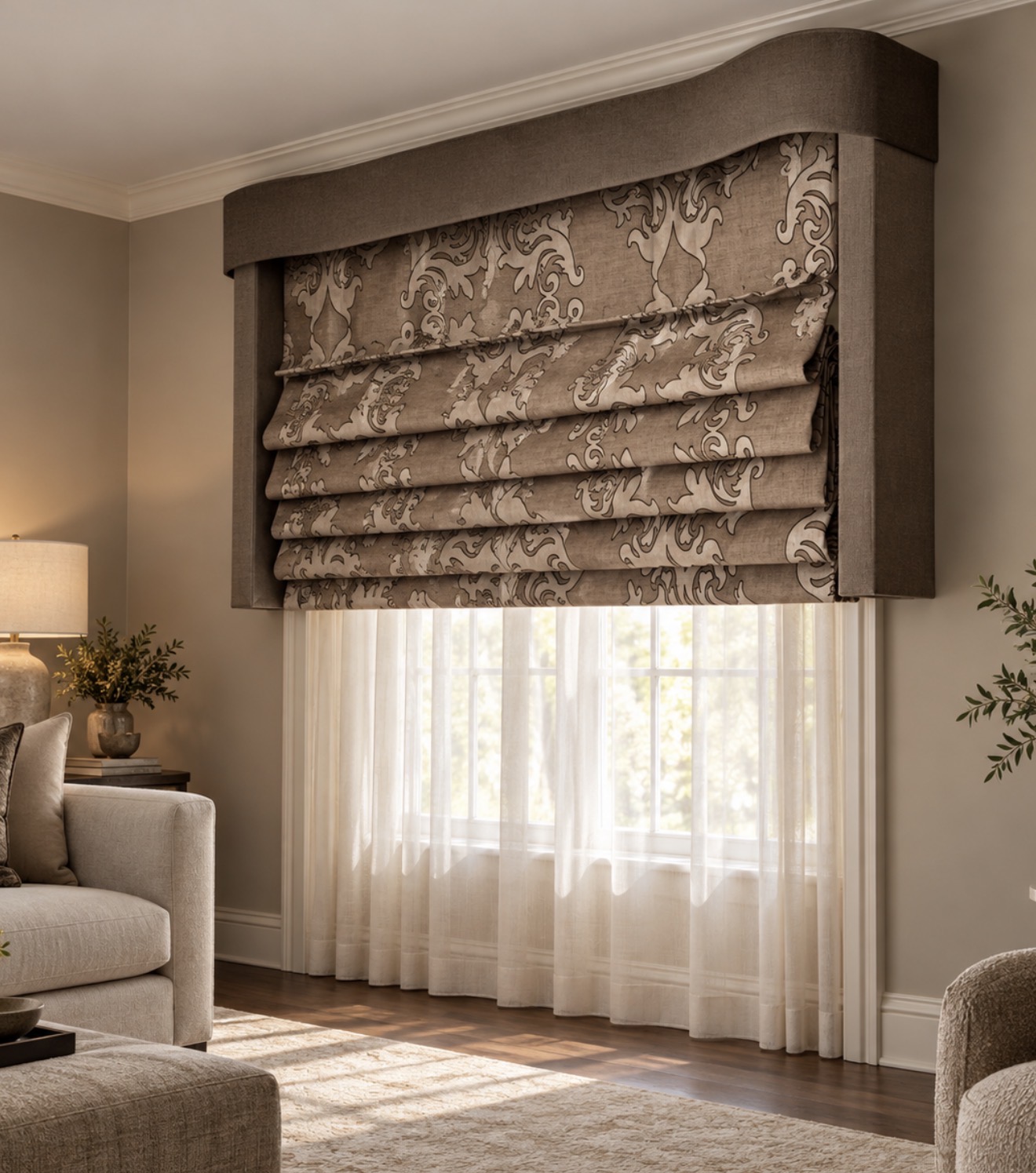 Floor-to-Ceiling Ripplefold Drapery