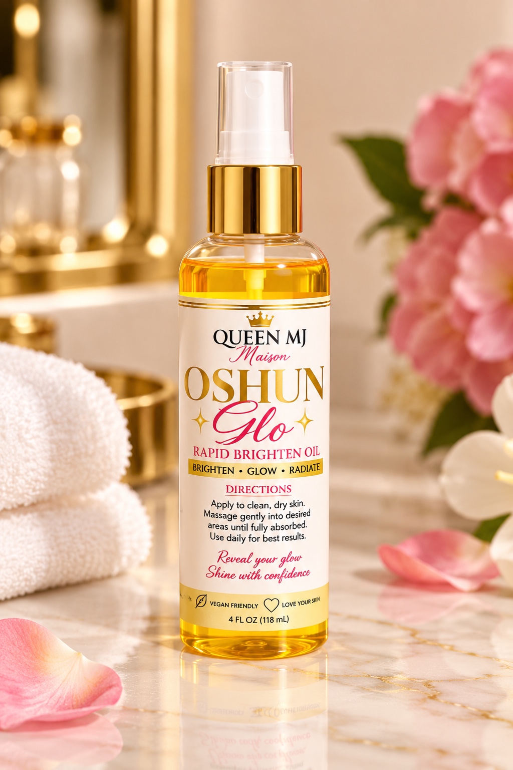 Oshun Glo Rapid Brighten Oil by Queen MJ Maison Beaute — Body Oils