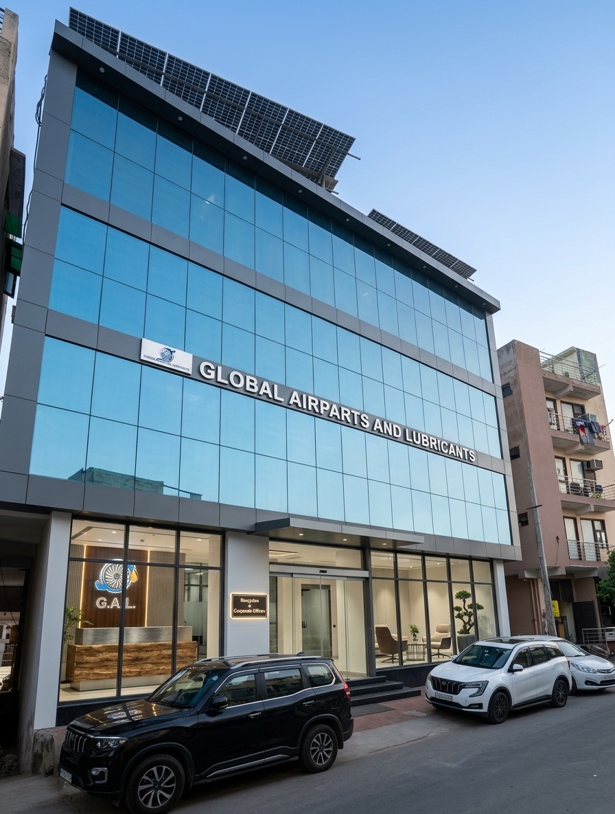 Global Airparts & Lubricants corporate office building in New Delhi
