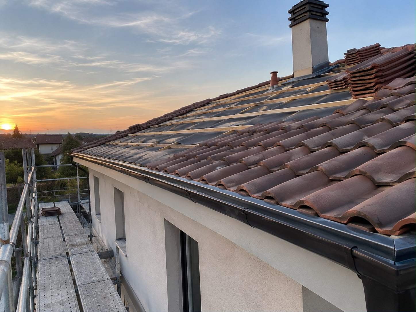 Copertura al Tramonto