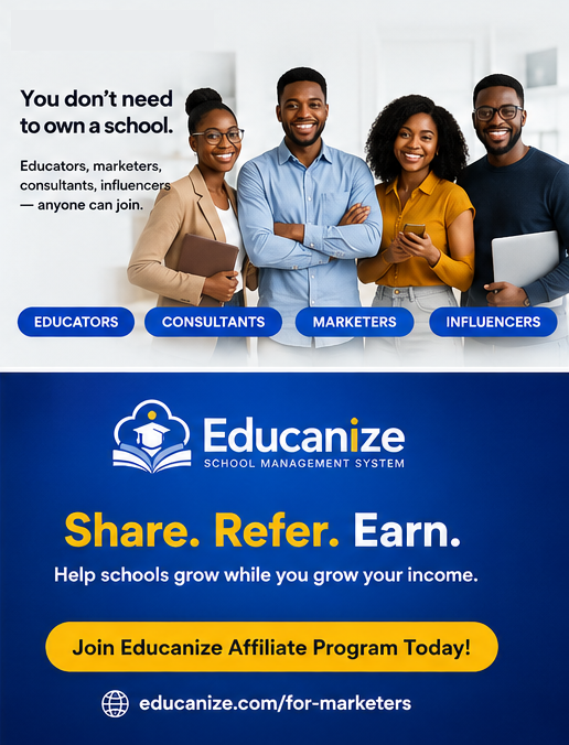 Share. Refer. Earn. — Join the Educanize affiliate program