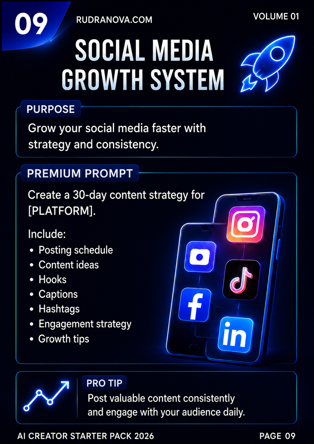 Social Media Growth System — sample page