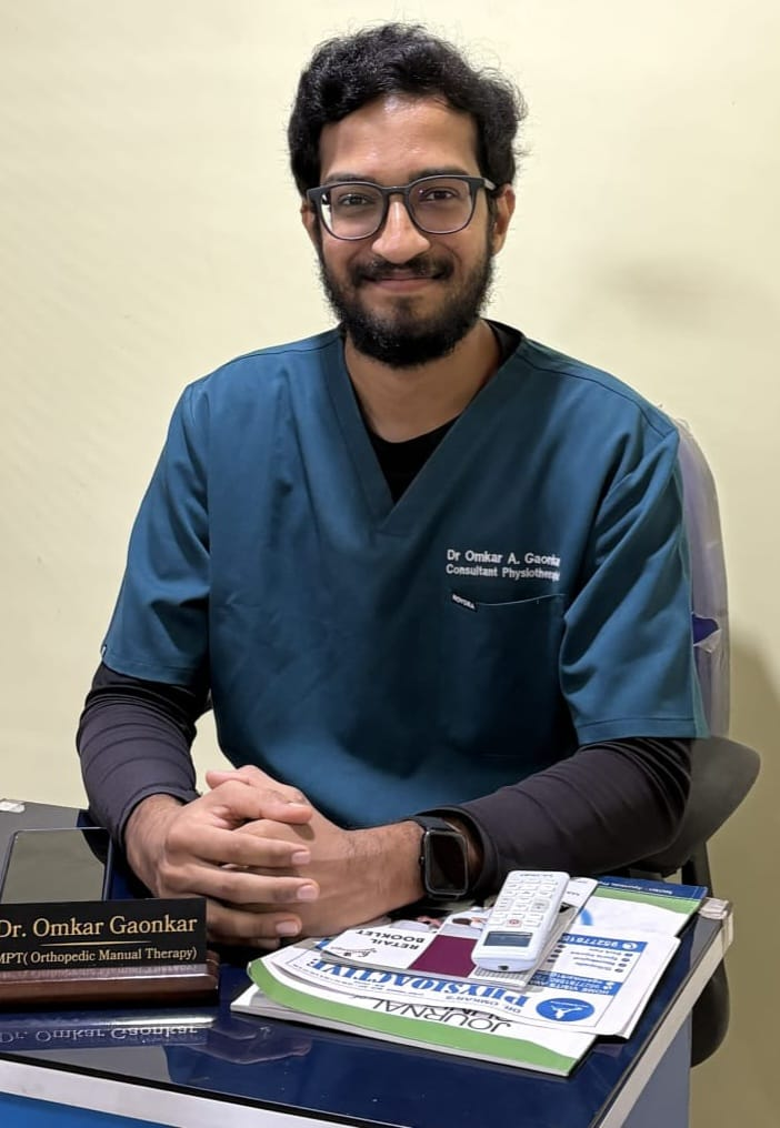 Dr. Omkar Gaonkar, lead physiotherapist