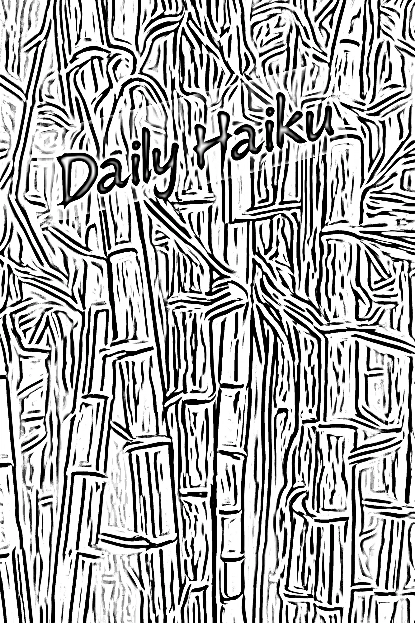 Daily Haiku — ink sketch of a bamboo grove