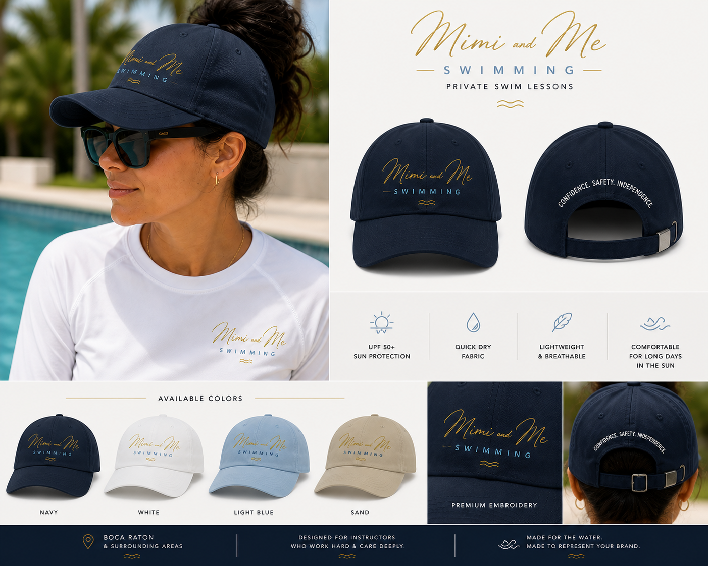 Mimi & Me embroidered hats and apparel