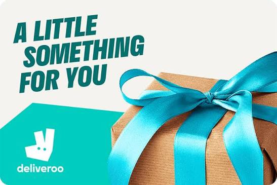 Deliveroo gift card