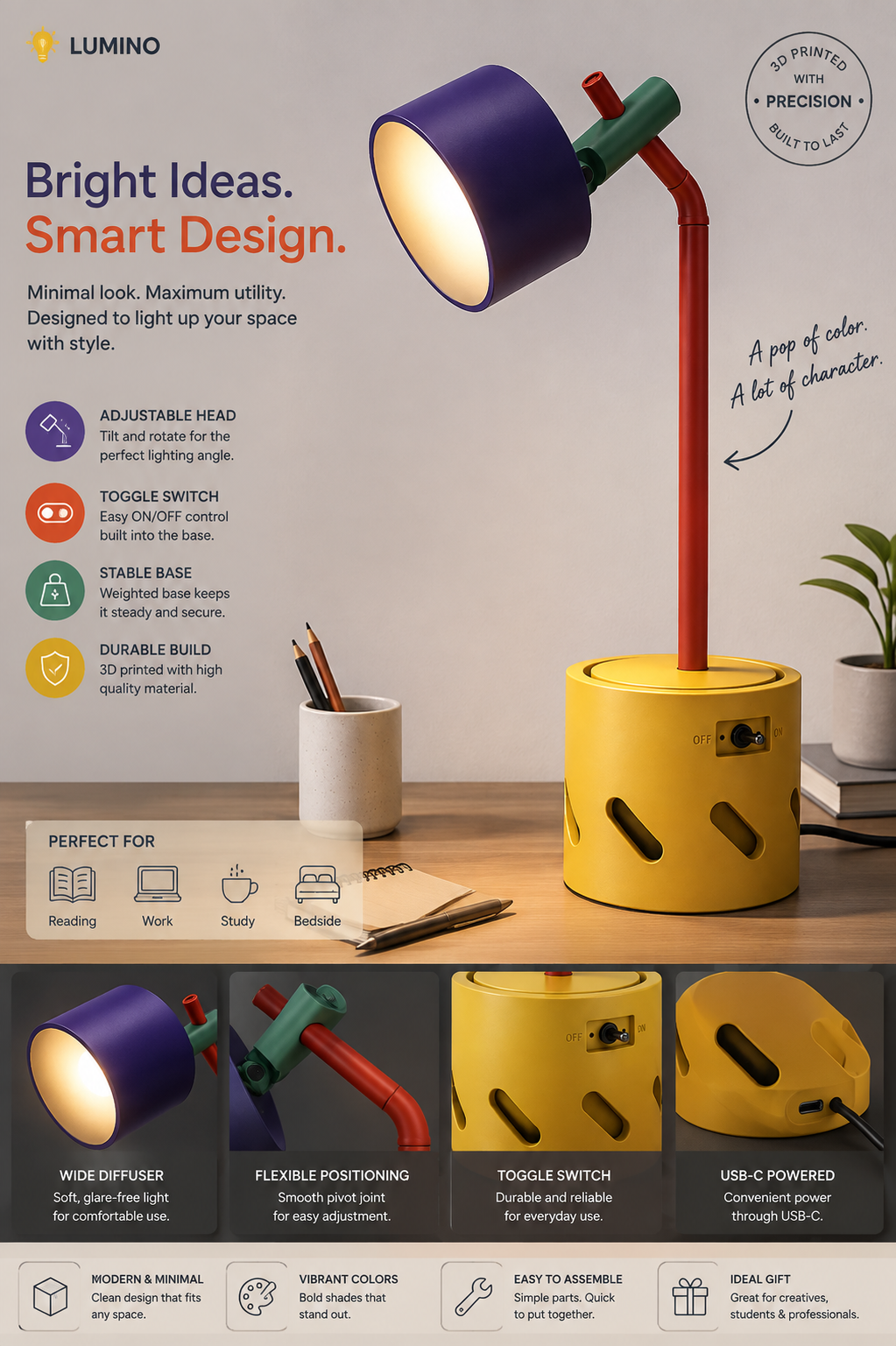 LUMINO — Smart Desk Lamp