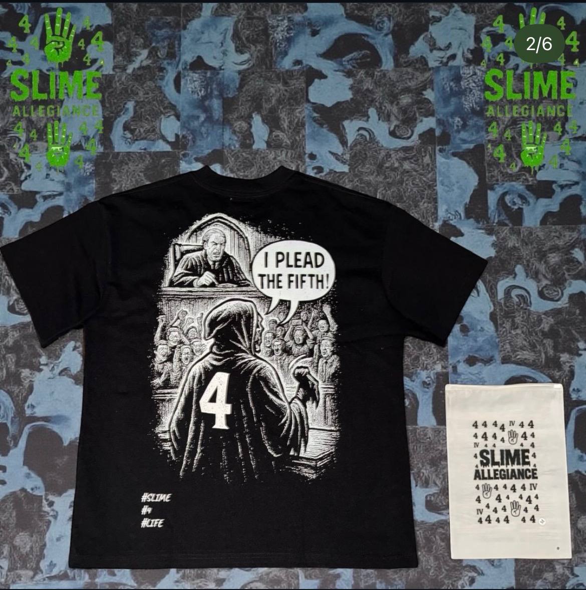 I Plead The Fifth Tee - Black