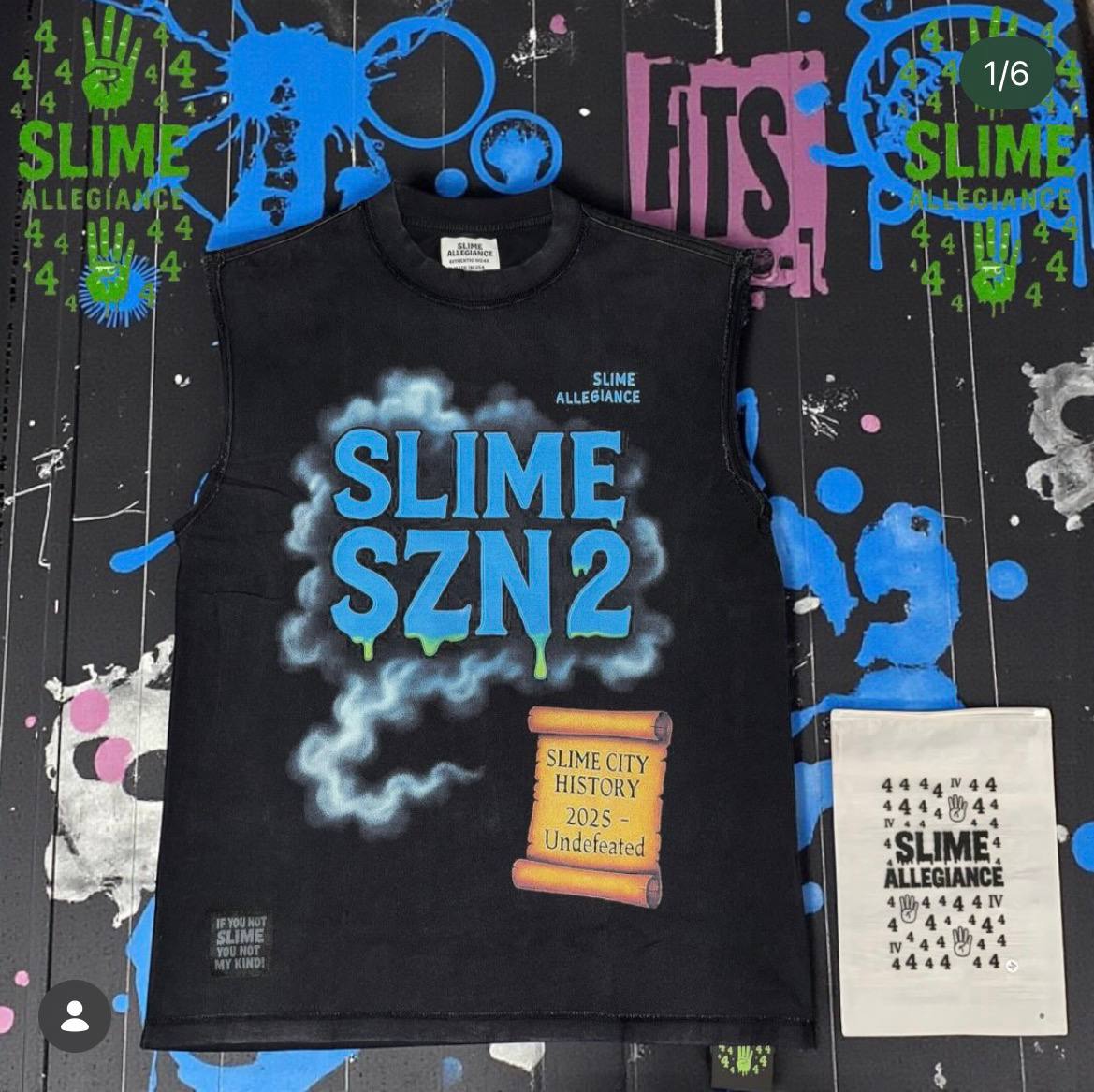 Slime SZN 2 Sleeveless Tee - Washed Black